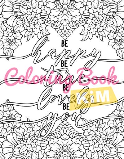 Positive Quotes and Stress Relief for Adults. Inspirational and Motivational Coloring Book Hey You're So Great 