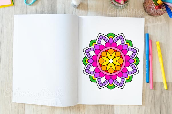 Simple Mandalas: Coloring Book with Easy and Simple Mandala Patterns for  Kids